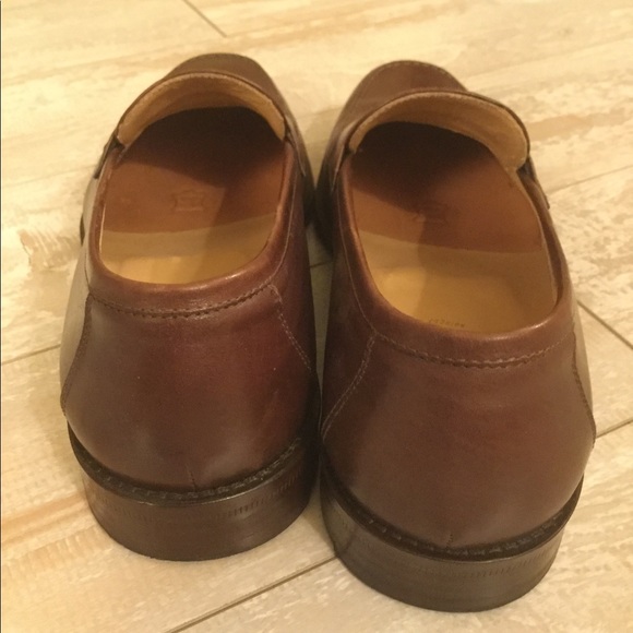EUC Bruno magli ivy penny loafers, rust/brown, Men’s Size 8 - Picture 11 of 12